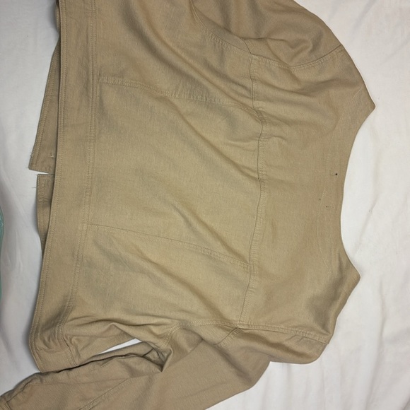 Torrid Light Tan Button-Up Jacket - Picture 6 of 6